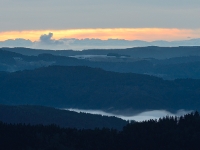 DSC0036  Blick über den Südschwarzwald, im Hintergrund die Alpen